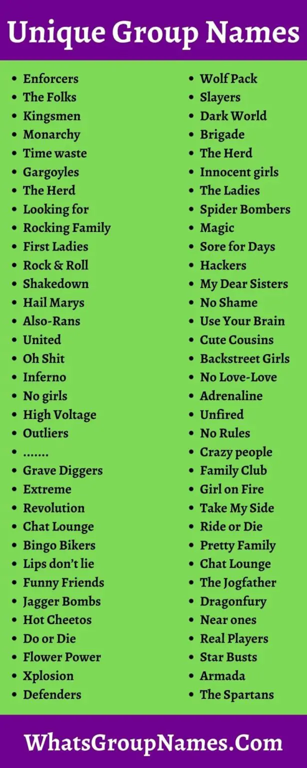 Cool Group Names Generator
