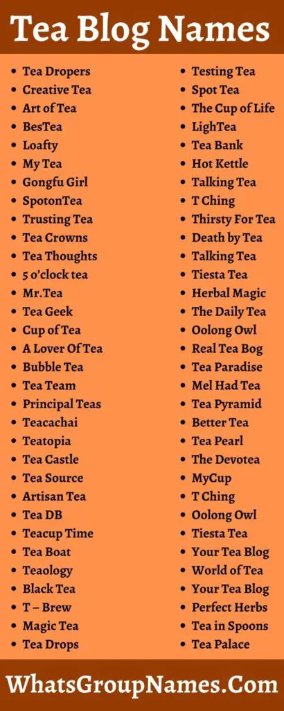 250-tea-blog-names-2021-for-cool-catchy-good-unique