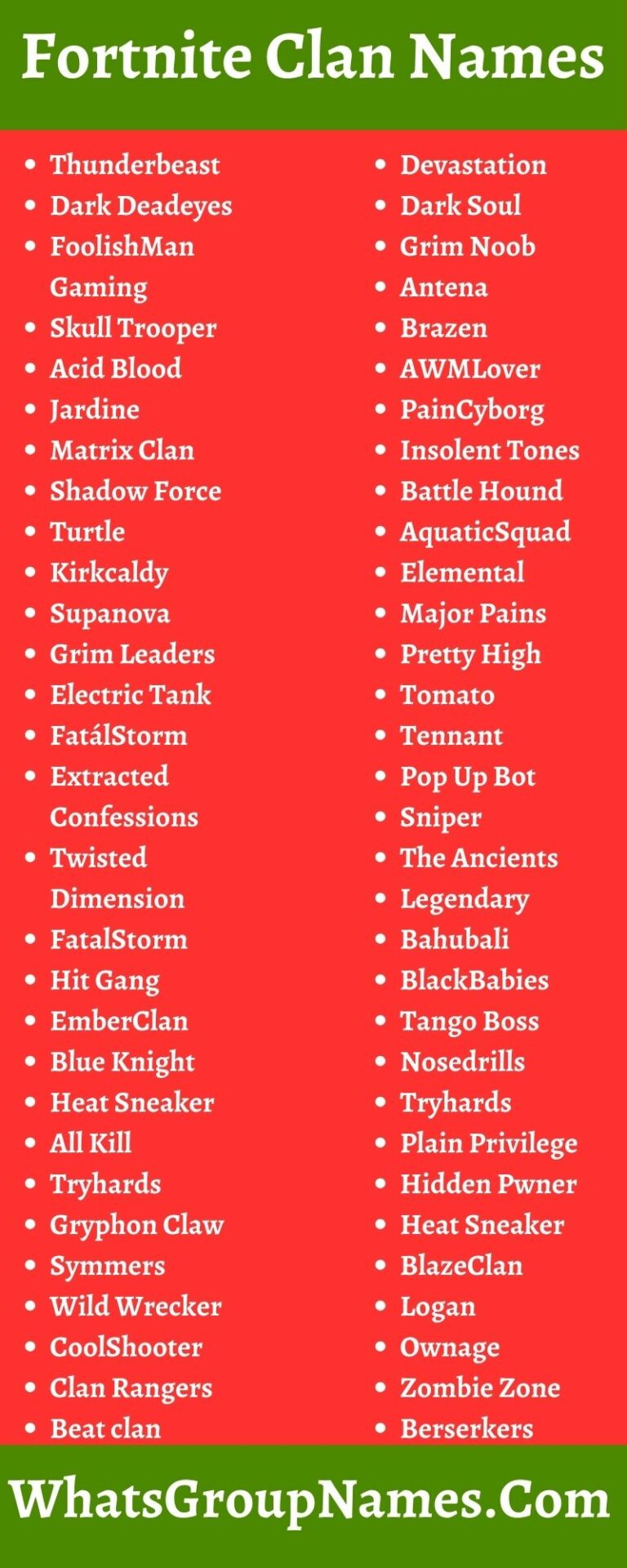 299+ Fortnite Clan Names For Cool, Sweaty, Good & Short