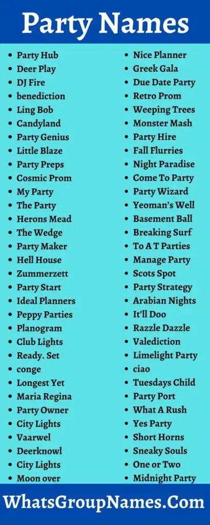 118-party-names-catchy-clever-summertime-party-names