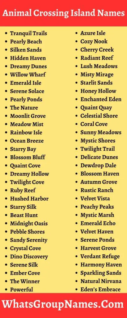 278+ Animal Crossing Island Names To Represent Properly